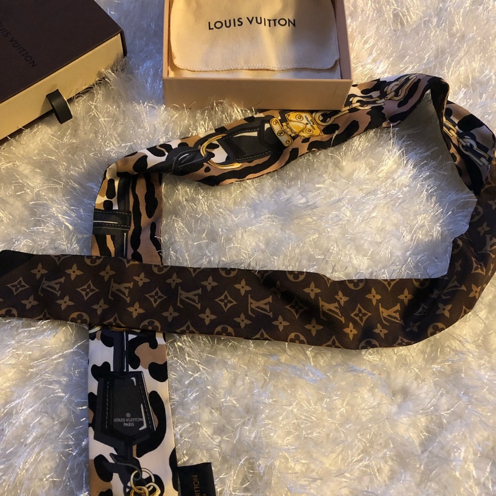Authentic LV silk monogram bandeau